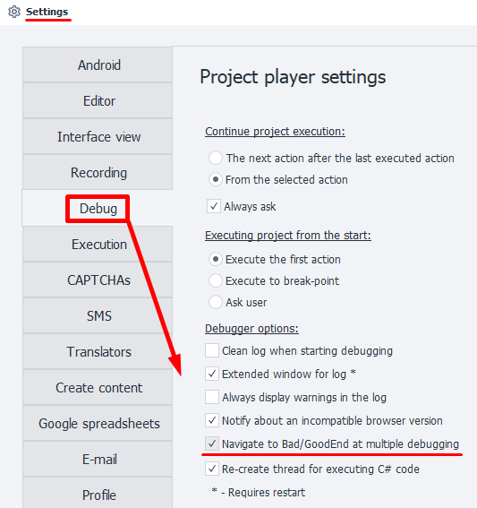 Multiple jumps into BadEnd
