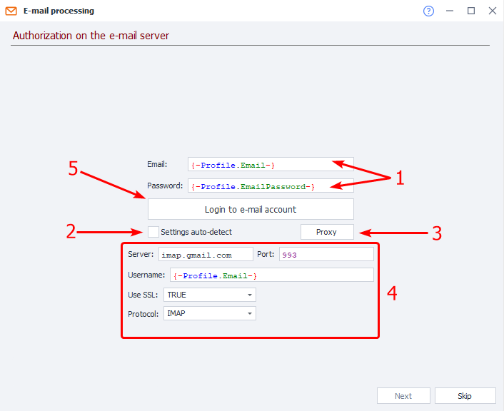 Logging in to your mailbox